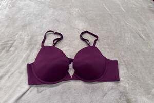 Victoria's Secret So Obsessed Push-Up Bra in Kir Burgundy, Size 36B